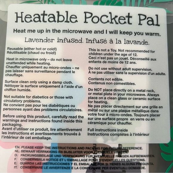 Gamago Heatable Reusable Sloth Pocket Pal Lavender Infused - Picture 3 of 3